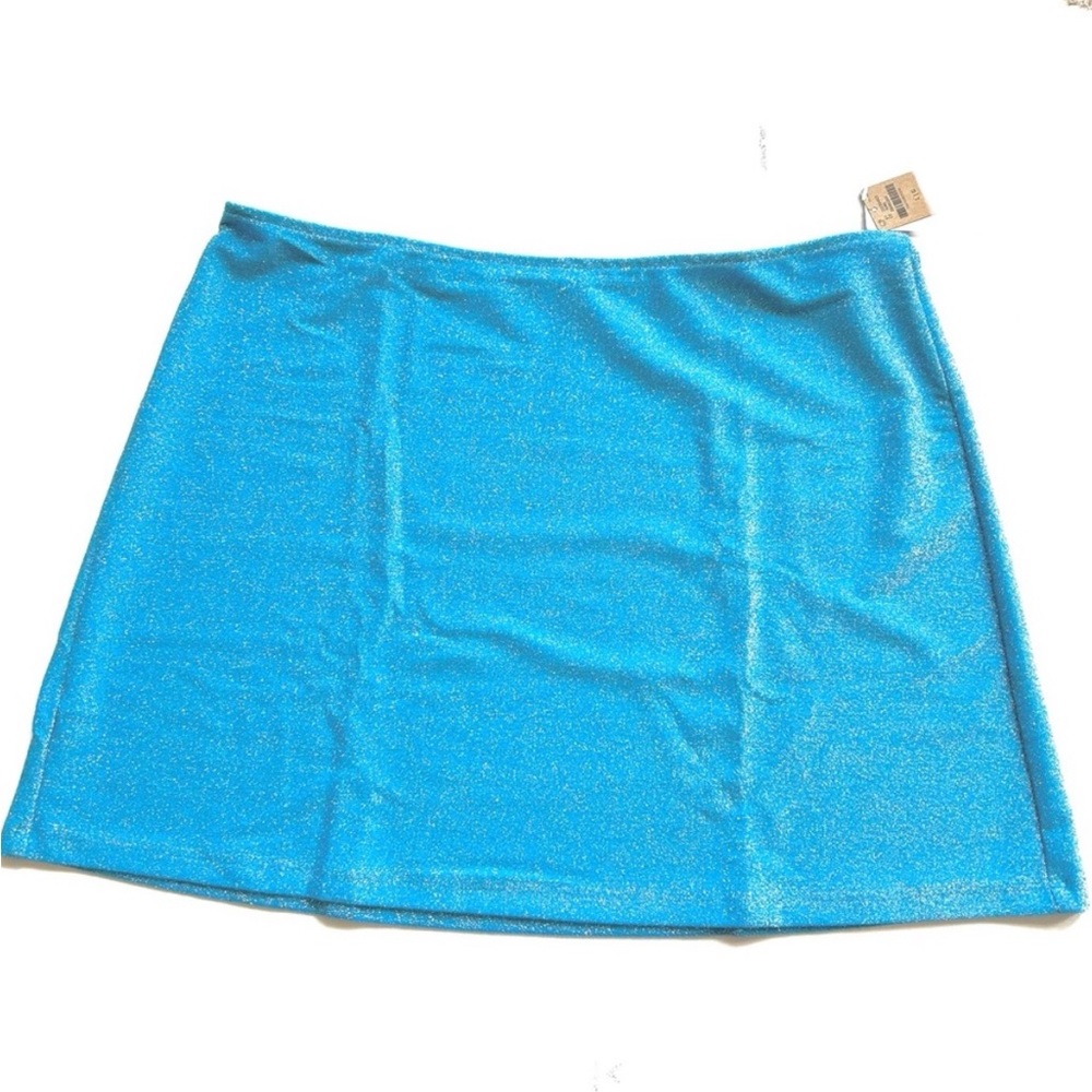 🆕 PINK Victoria’s Secret Swim Shimmer Cover-up Mini Skirt - Picture 4 of 12
